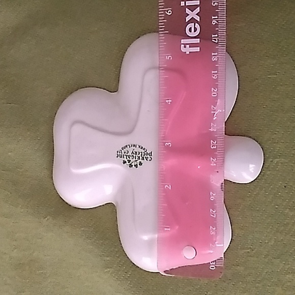 VTG Carrigaline Pottery Shamrocks Clover Dish Gold Trim Cork Ireland - Picture 5 of 5